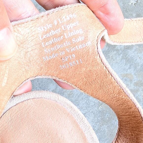 Madewell Rosalie Sand High-Heel Leather Suede Slingback Sandals, size 8 - Picture 3 of 4